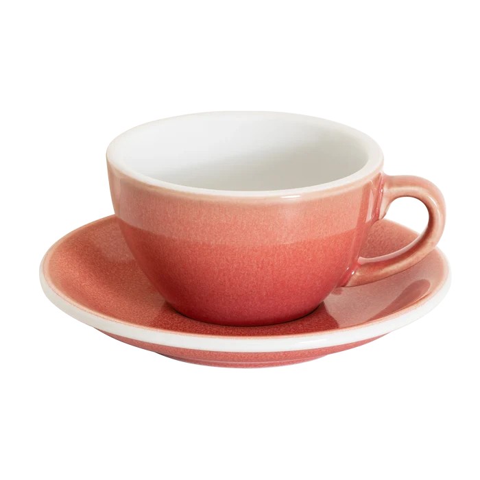 LOVERAMICS--200ML CAPPUCCINO CUP WITH PLATE (BERRY)