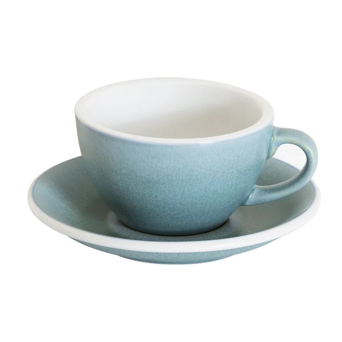 LOVERAMICS--200ML CAPPUCCINO CUP WITH PLATE (GLACIER)
