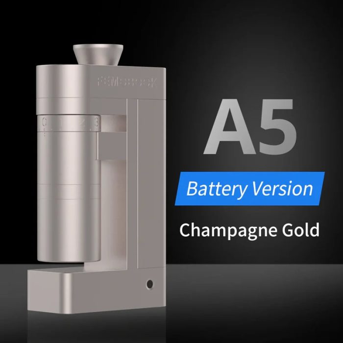 A5 ELECTRIC COFFEE GRINDER CHAMPAGNE GOLD